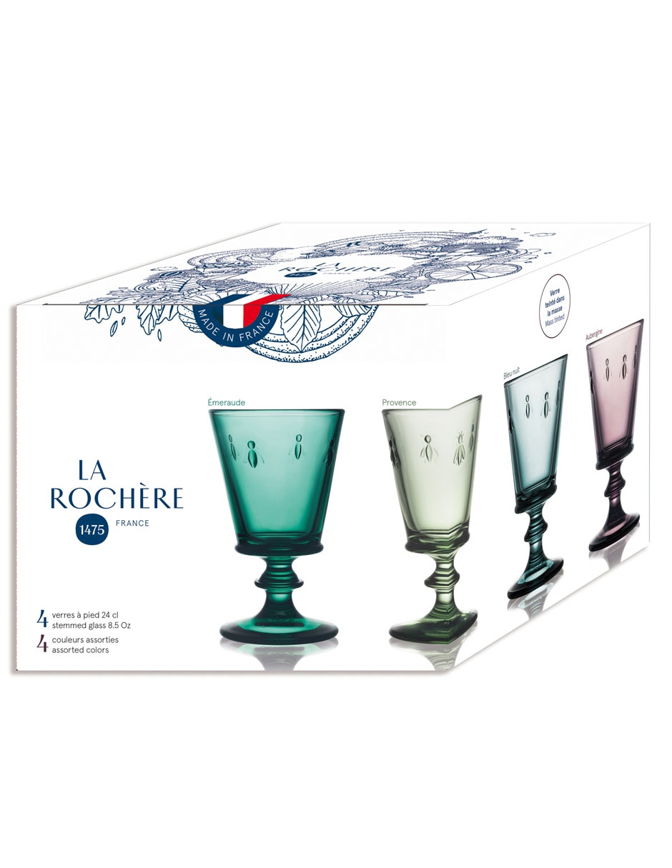 Set de copas para agua La Rochere de vidrio 4 piezas 3