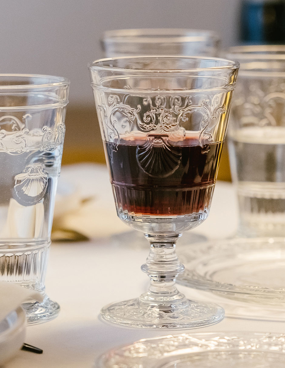 Copa para vino de vidrio