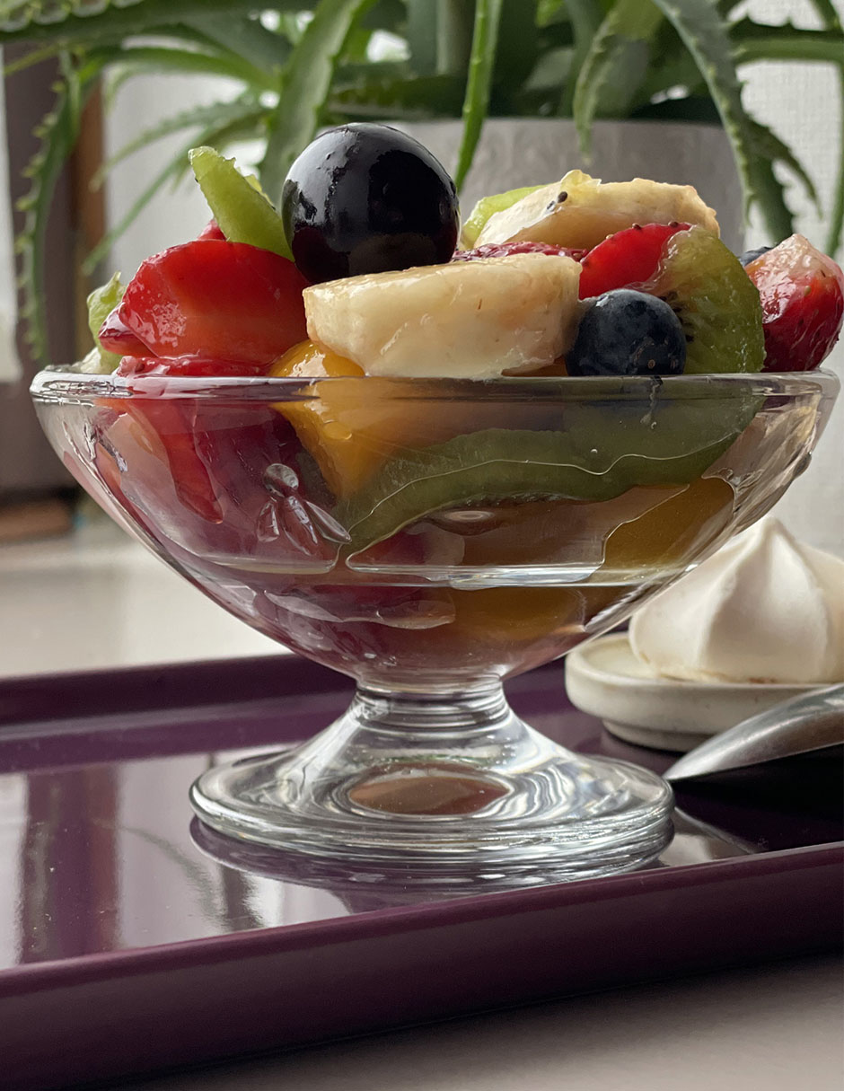 Copa para helado de vidrio