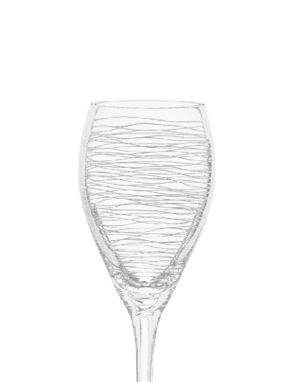 Copa para vino blanco Grafitti de vidrio