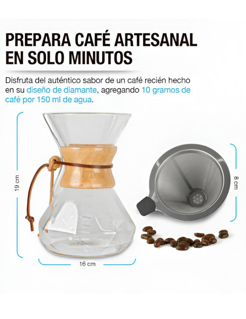 Tetera de goteo Xtellar de vidrio