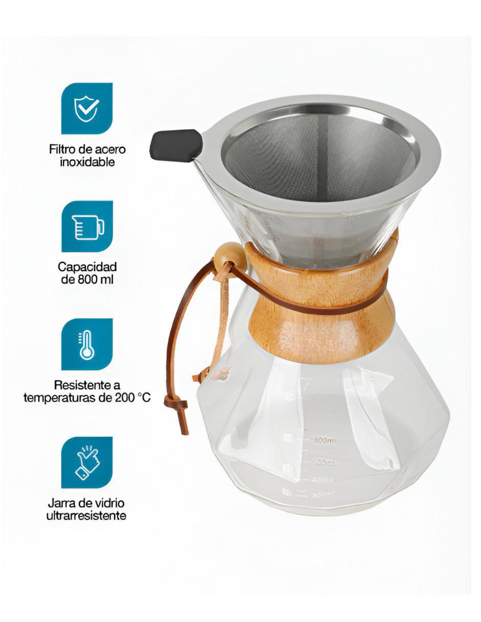 Tetera de goteo Xtellar de vidrio