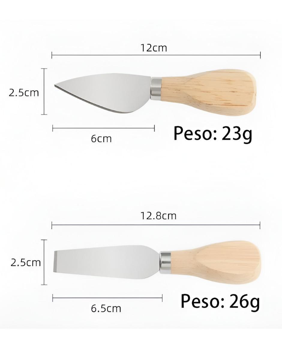 Set de cuchillos para quesos xtllar1559 8 piezas