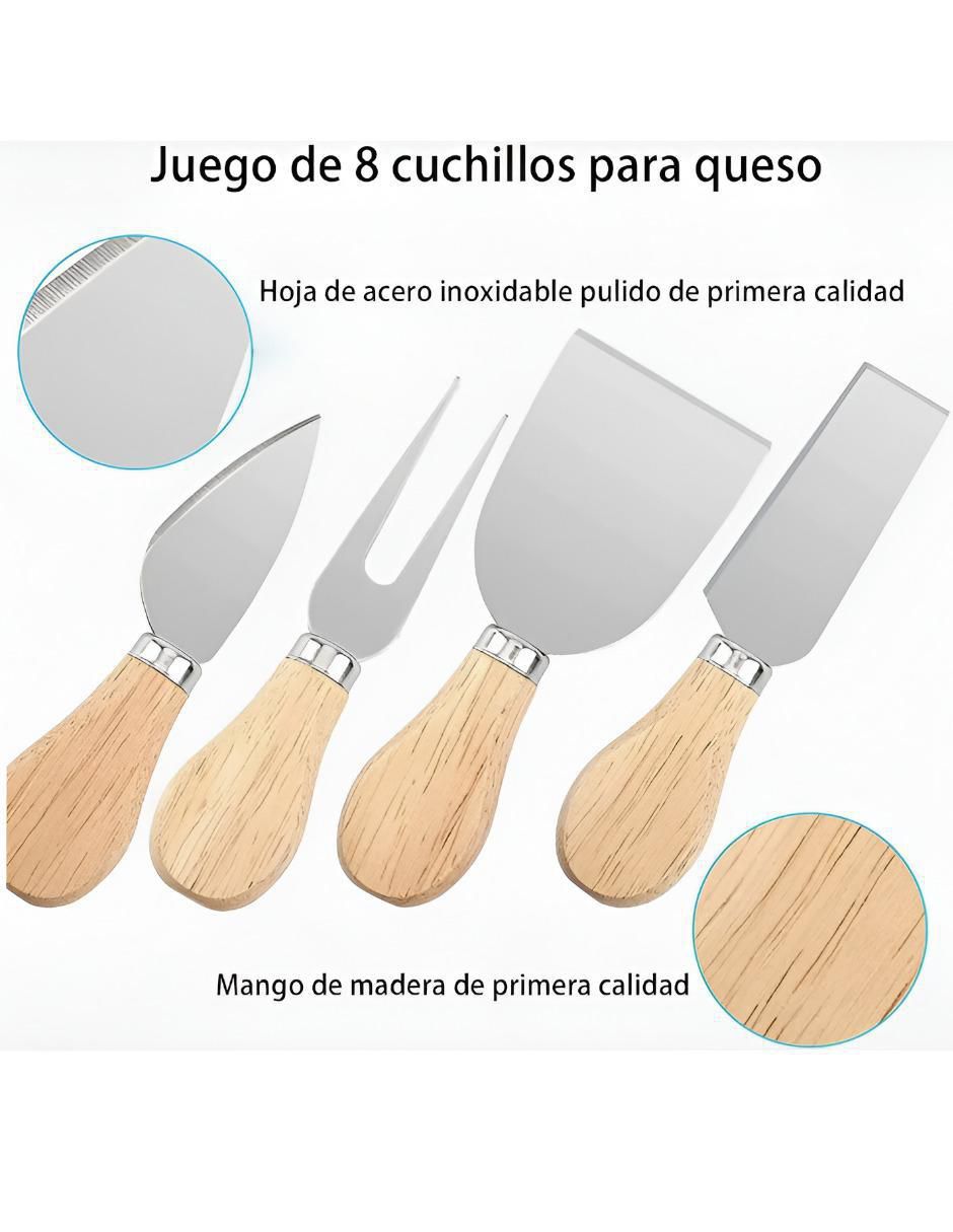 Set de cuchillos para quesos xtllar1559 8 piezas