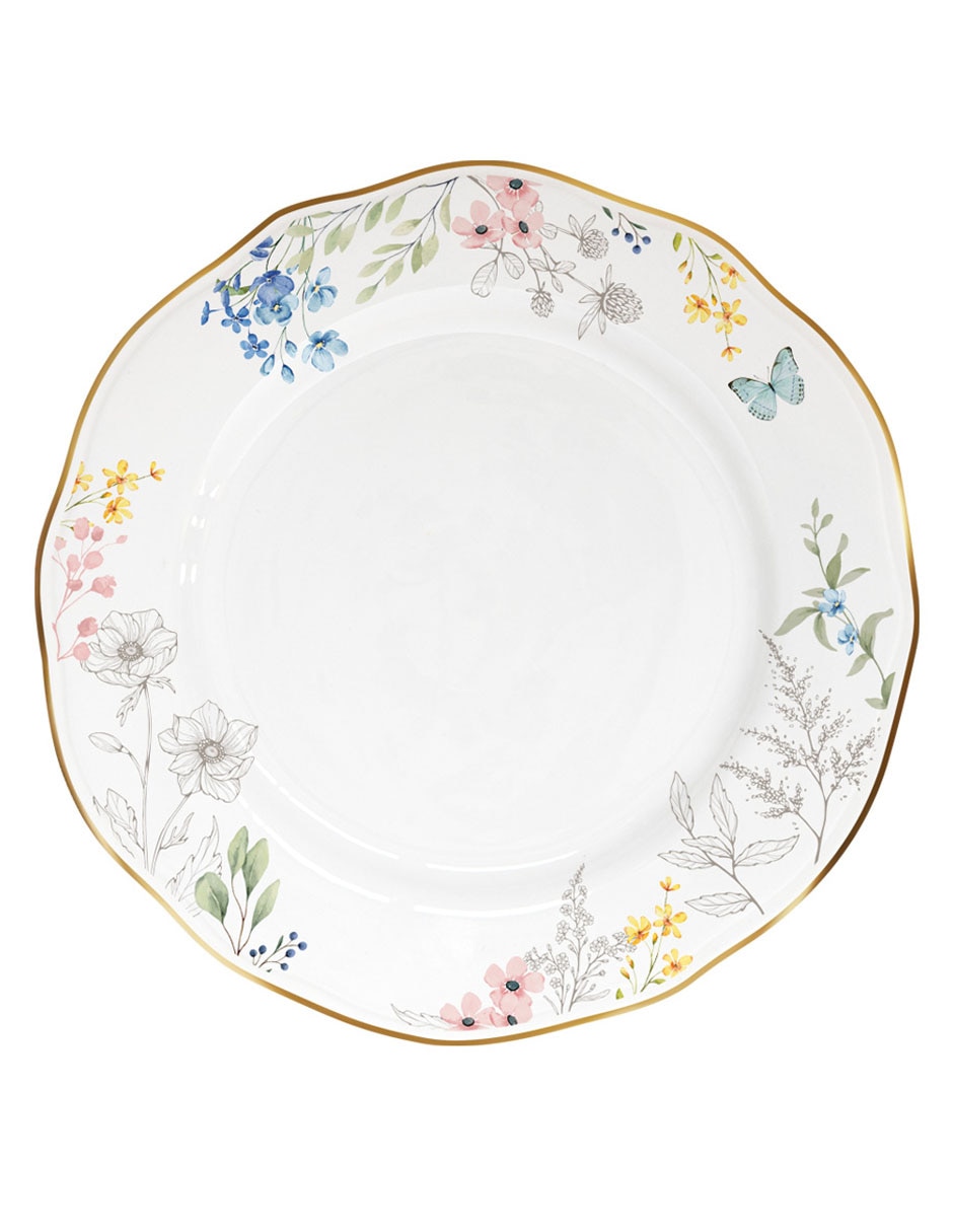 Vajilla Flowey Easter de porcelana para 4 personas 2