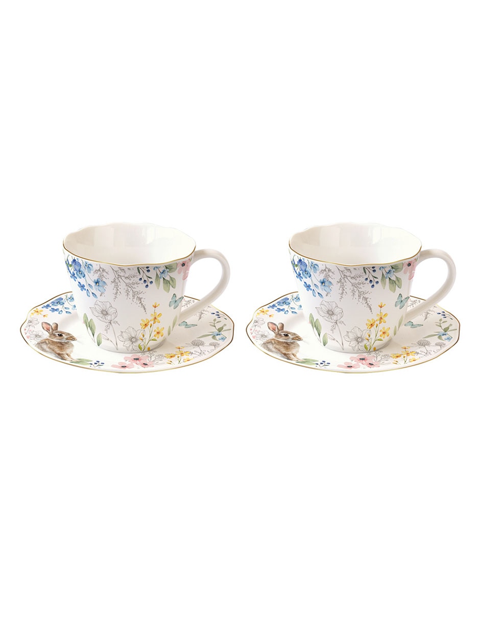 Set de tazas terno Flowery Easter 4 piezas Set de tazas terno Flowery Easter 4 piezas