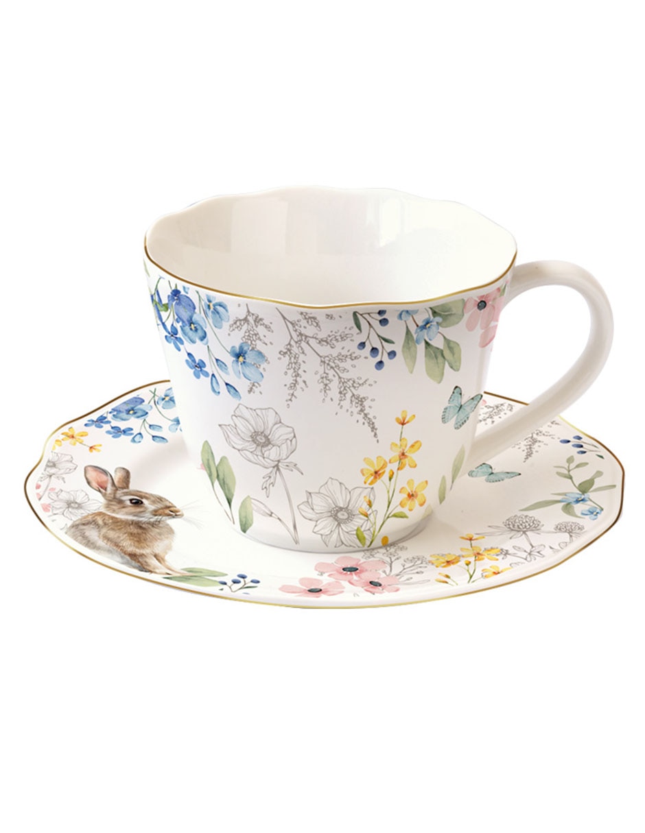 Set de tazas terno Flowery Easter 4 piezas 4