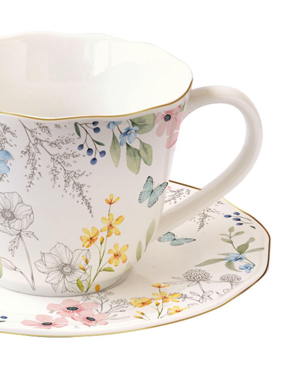 Set de tazas terno Flowery Easter 4 piezas 3