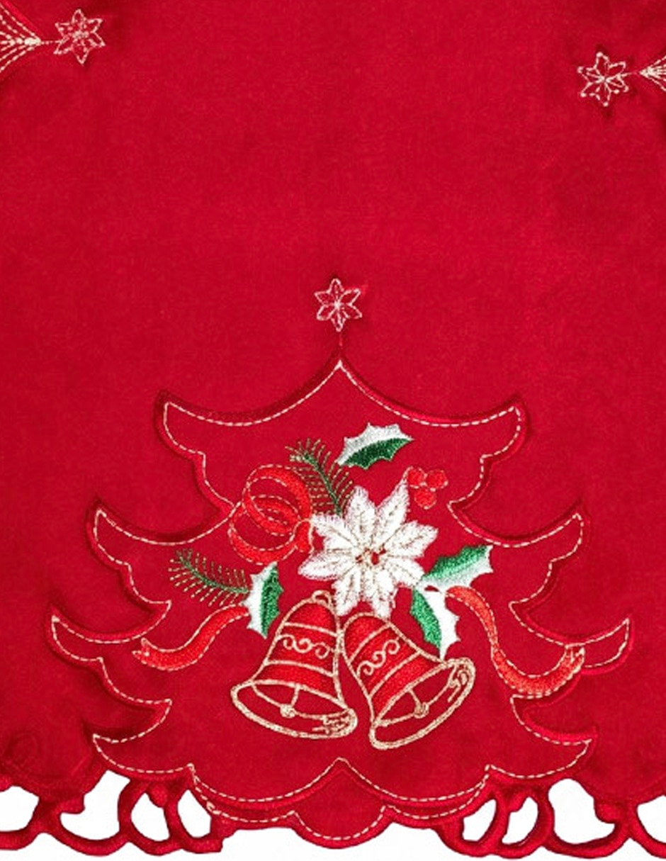 Mantel individual rectangular pinos navidad 2