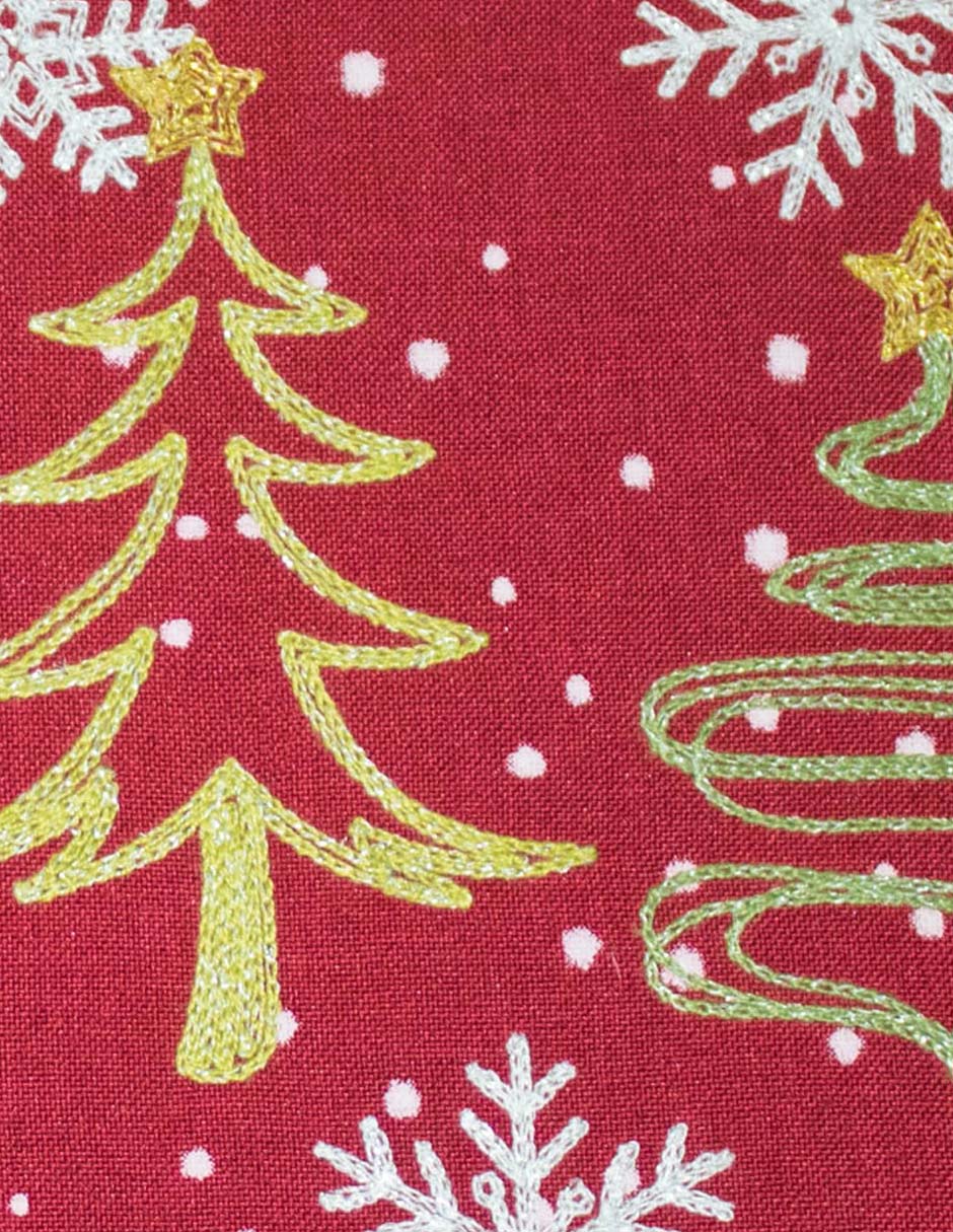 Mantel individual rectangular loft home arboles navidad 2