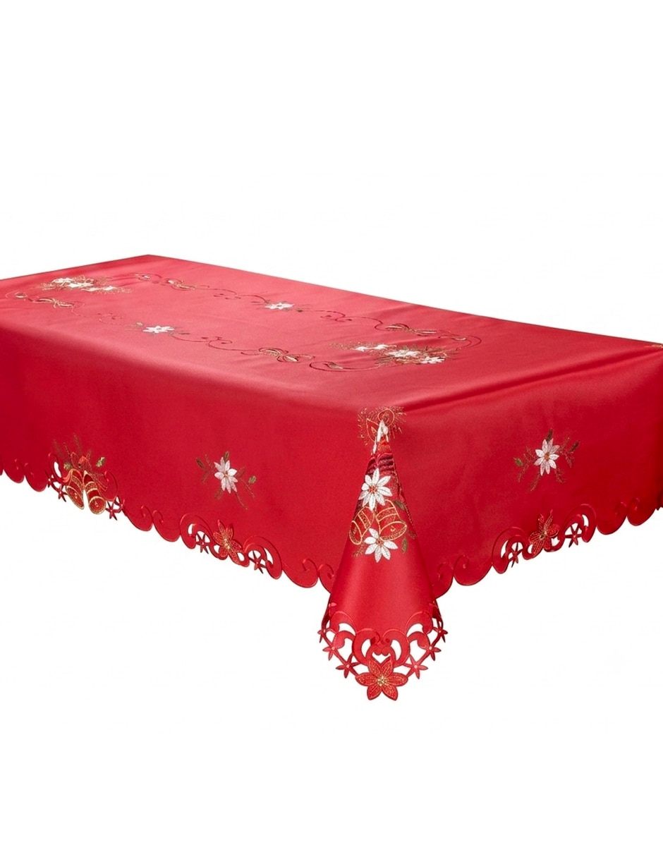 Mantel rectangular campanas navidad Mantel rectangular campanas navidad