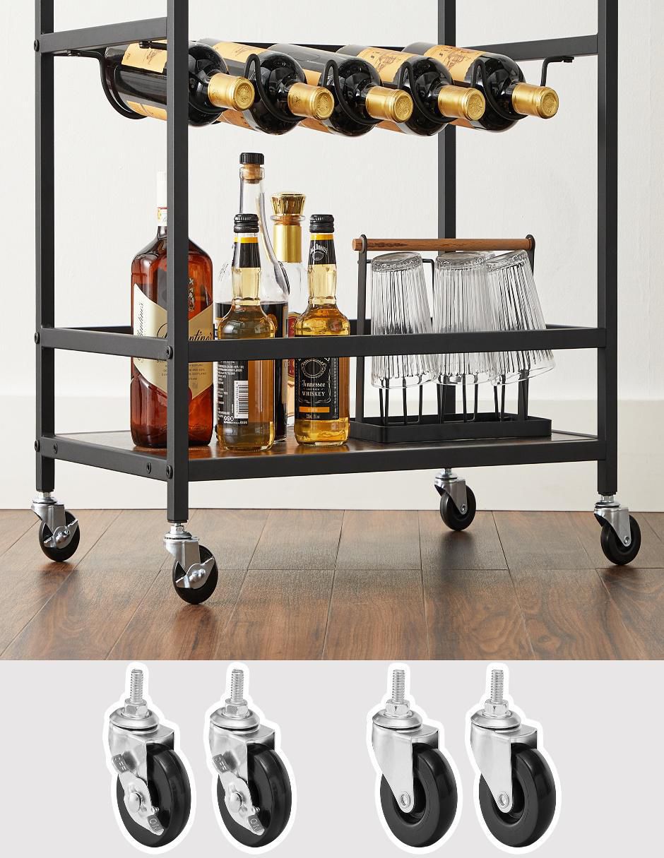 Carrito de bar Bont madera 2