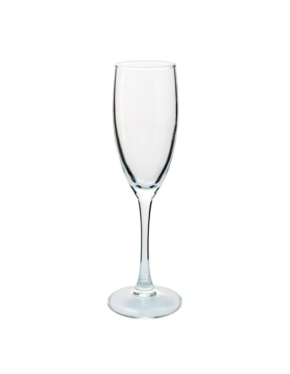 Set de copas flauta So Wine de vidrio 4 piezas