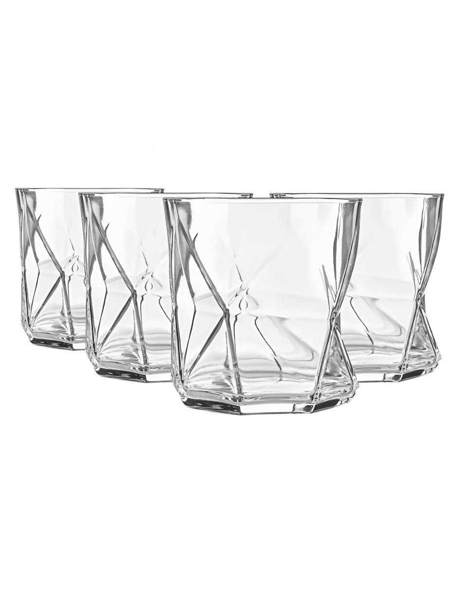 Set de vasos para whisky xtllar1920 de vidrio con 4 piezas Set de vasos para whisky xtllar1920 de vidrio con 4 piezas