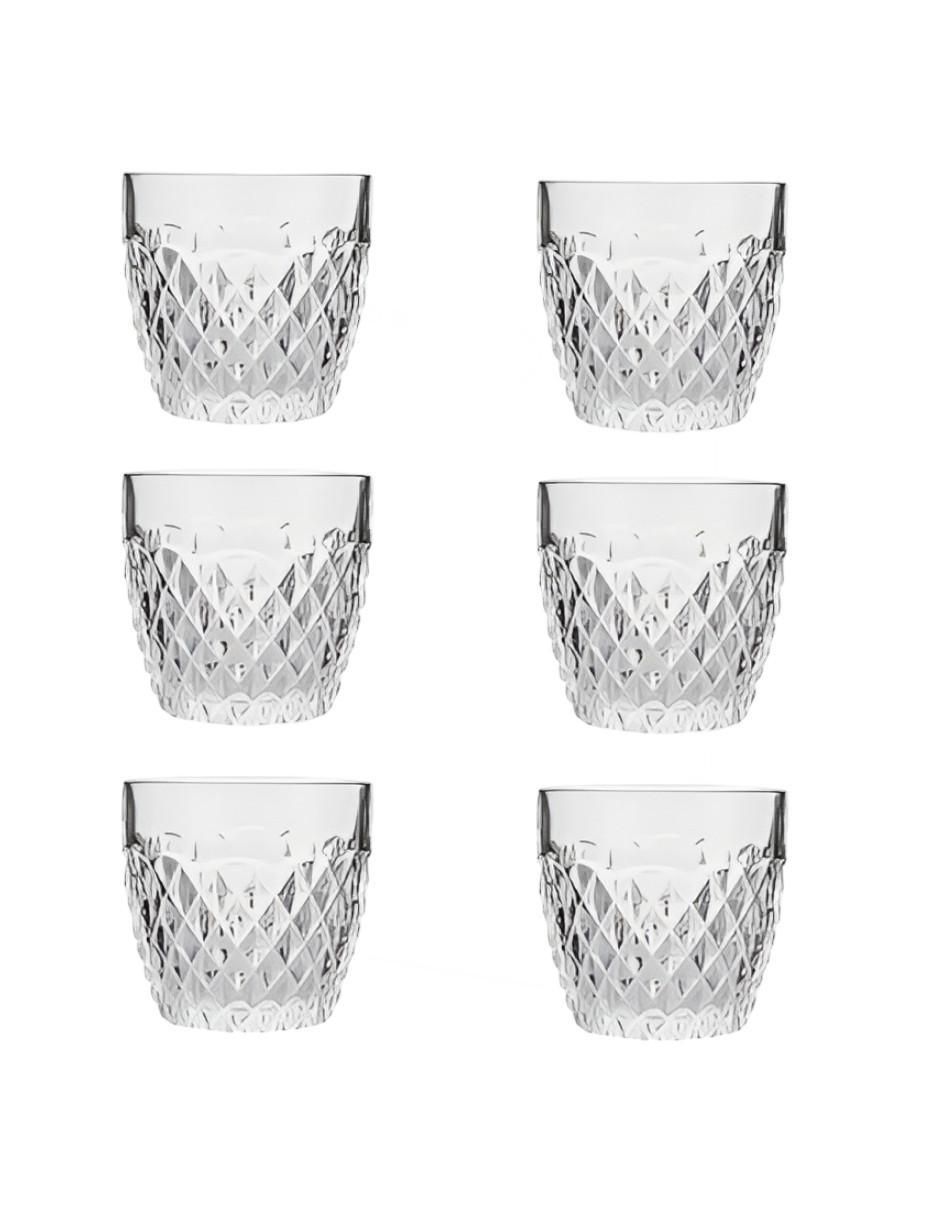 Set de vasos para whisky de vidrio con 6 piezas Set de vasos para whisky de vidrio con 6 piezas