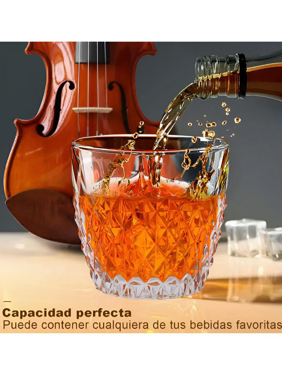 Set de vasos para whisky de vidrio con 6 piezas 2