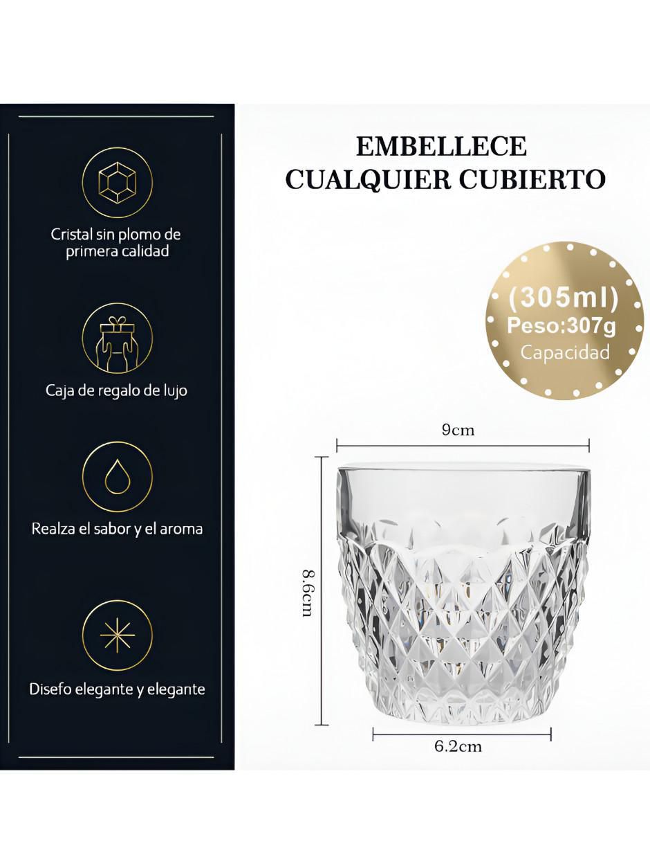 Set de vasos para whisky de vidrio con 6 piezas 4