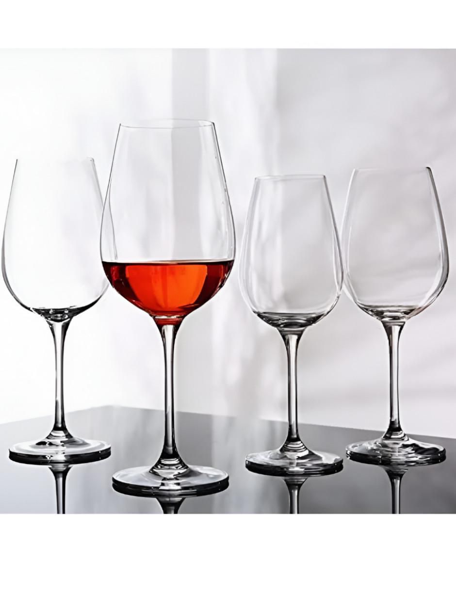Set de copas para vino Xtllar3989 de cristal 6 piezas