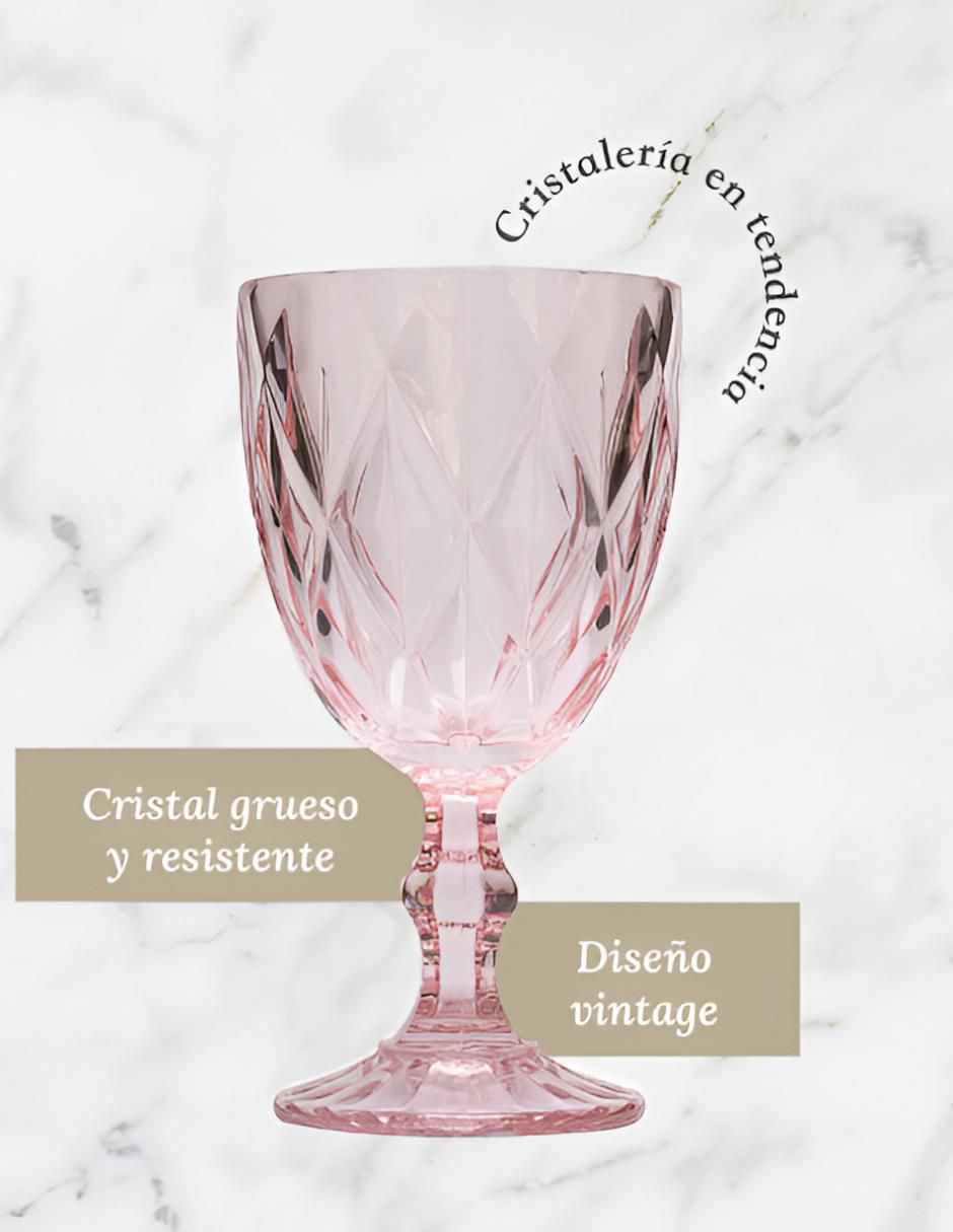 Set de copas universal Xtllar3990 de cristal 6 piezas