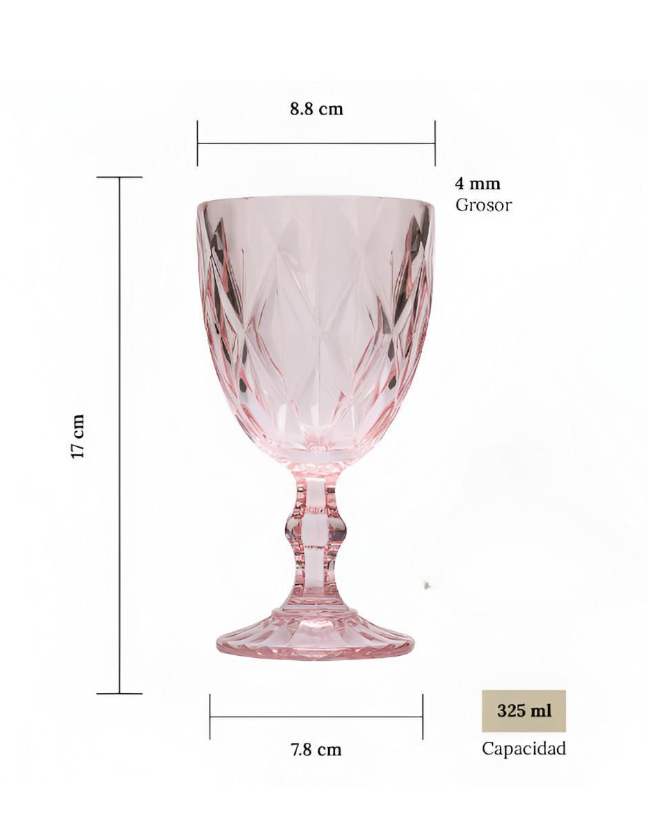 Set de copas universal Xtllar3990 de cristal 6 piezas 5