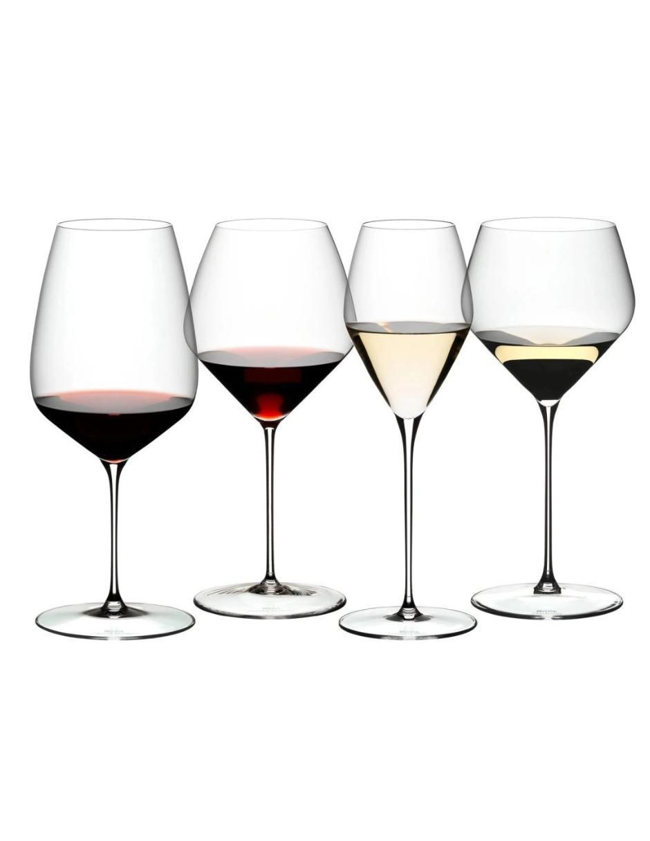 Set de copas para vino Veloce Tasting de cristal 4 piezas