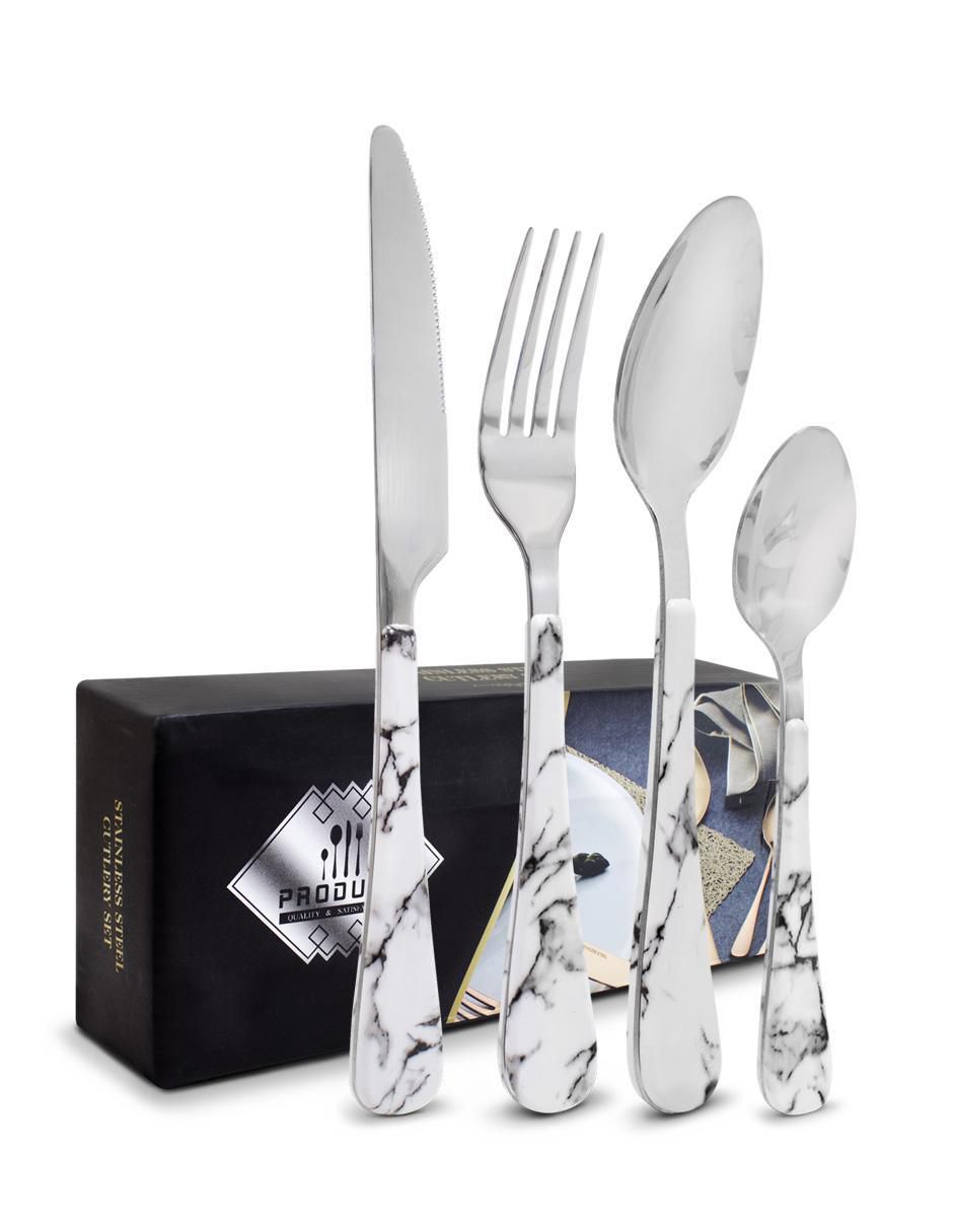 Set cubiertos de acero inoxidable 16 piezas 5