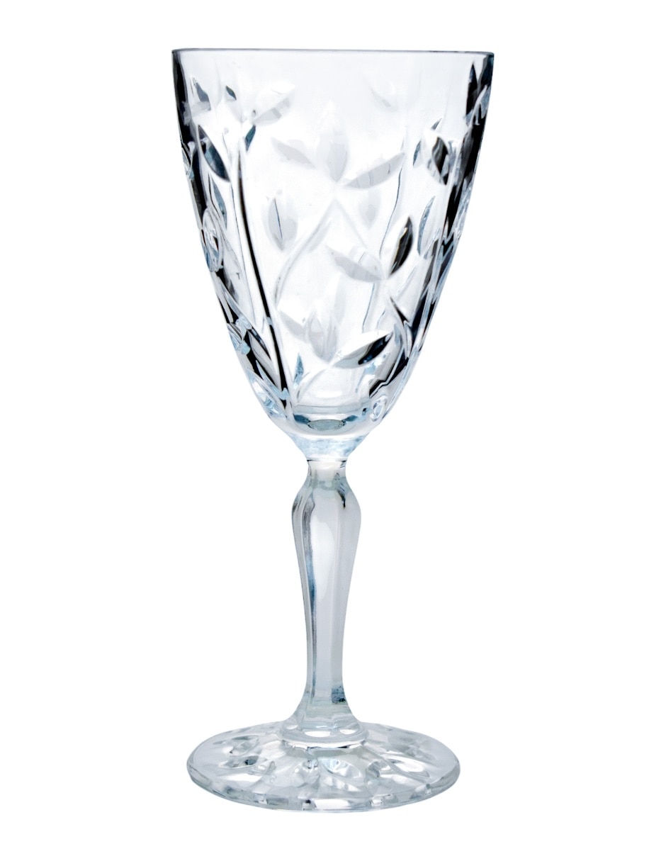 Set de copas para vino tinto Rcr Laurus de cristal 6 piezas