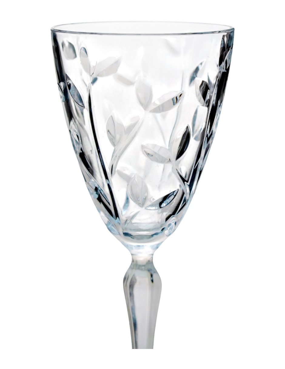 Set de copas para vino tinto Rcr Laurus de cristal 6 piezas