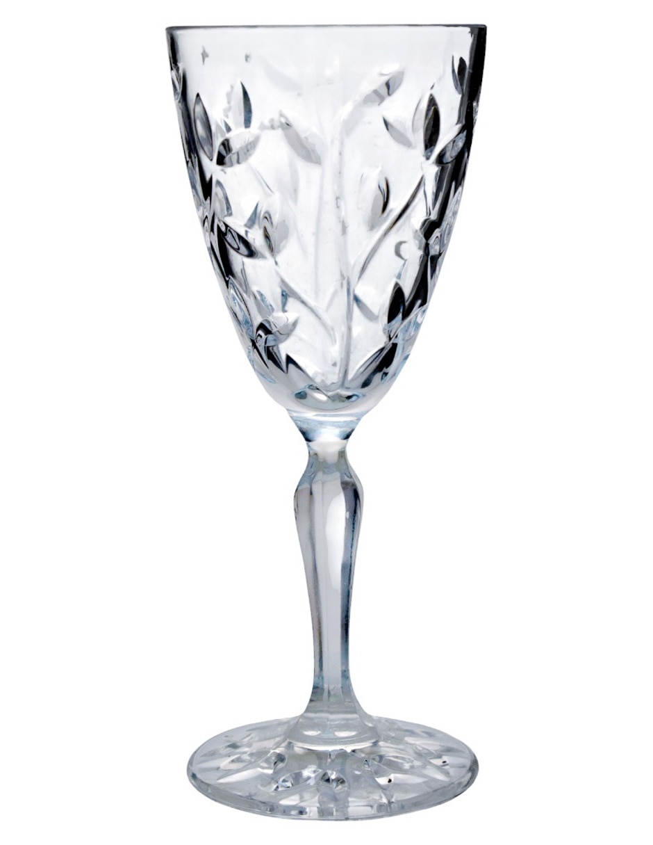 Set de copas para vino blanco Rcr Laurus de cristal 6 piezas