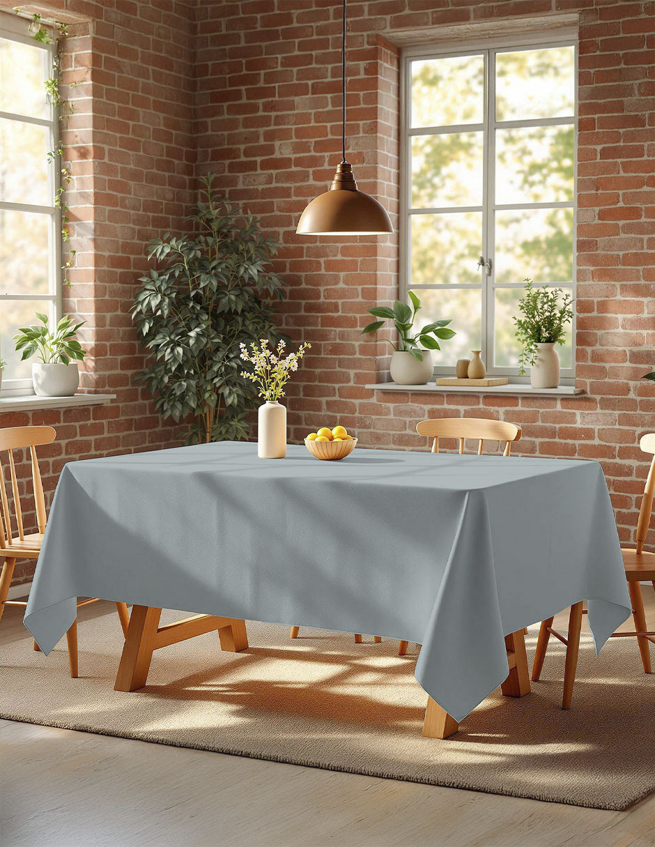 Mantel rectangular de lino Aura