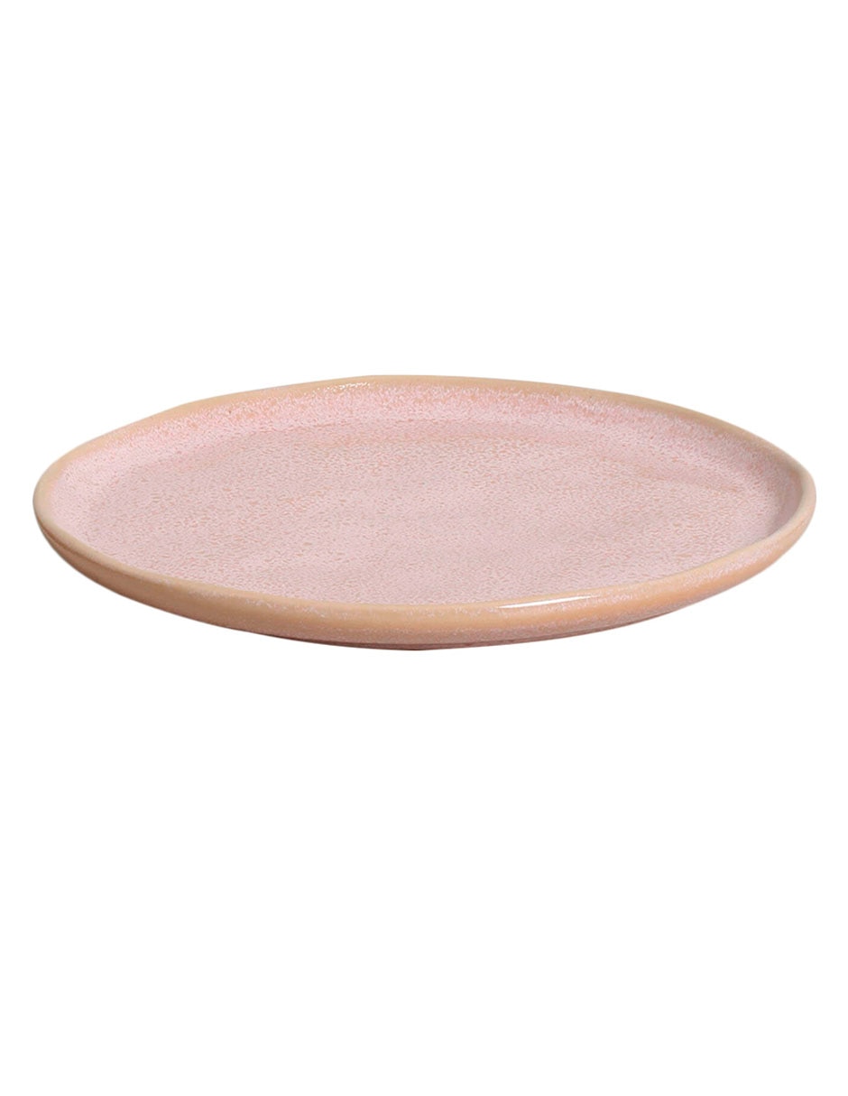 Plato postre de cerámica