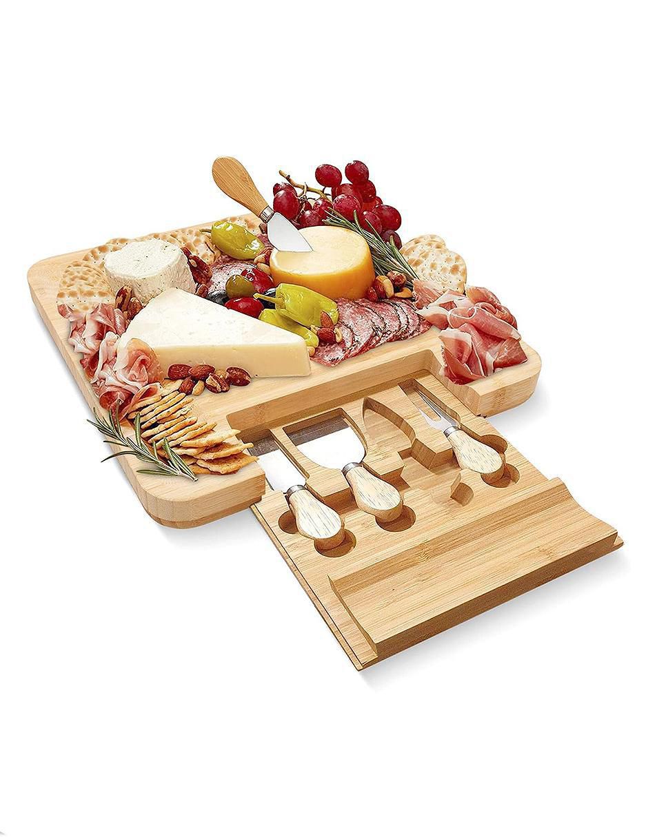 Set tabla para queso de madera Set tabla para queso de madera