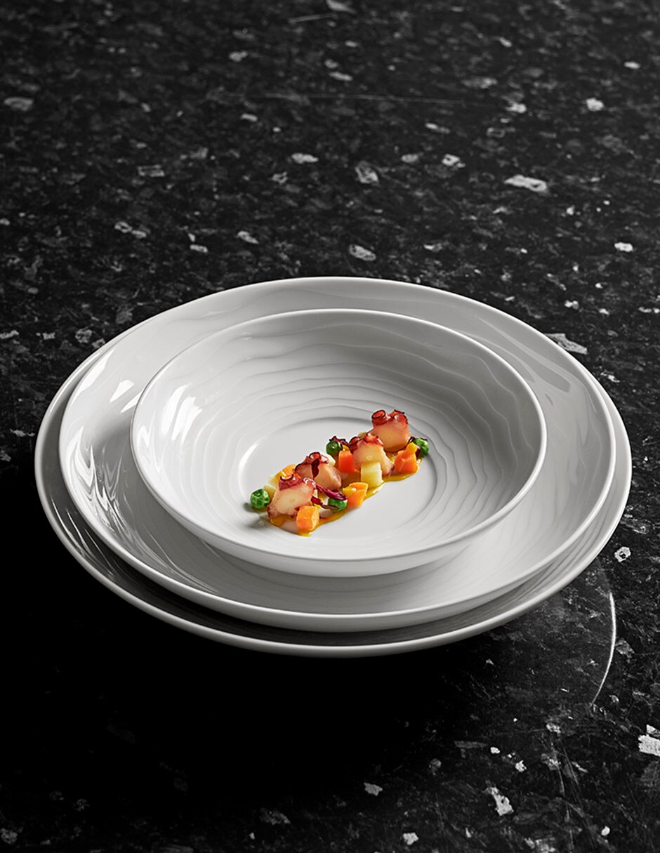 Plato ensalada de porcelana 4
