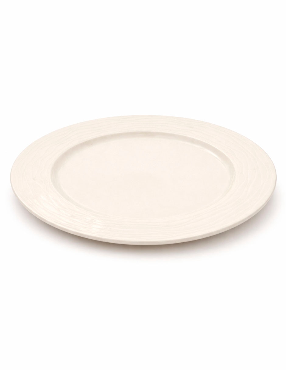 PLATO TRINCHE OASIS PORCELANA, CREMA