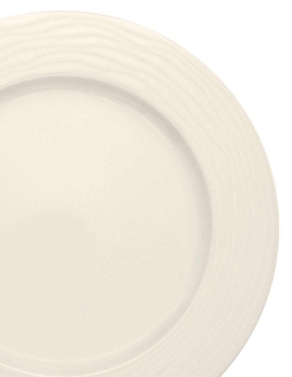 PLATO TRINCHE OASIS PORCELANA, CREMA
