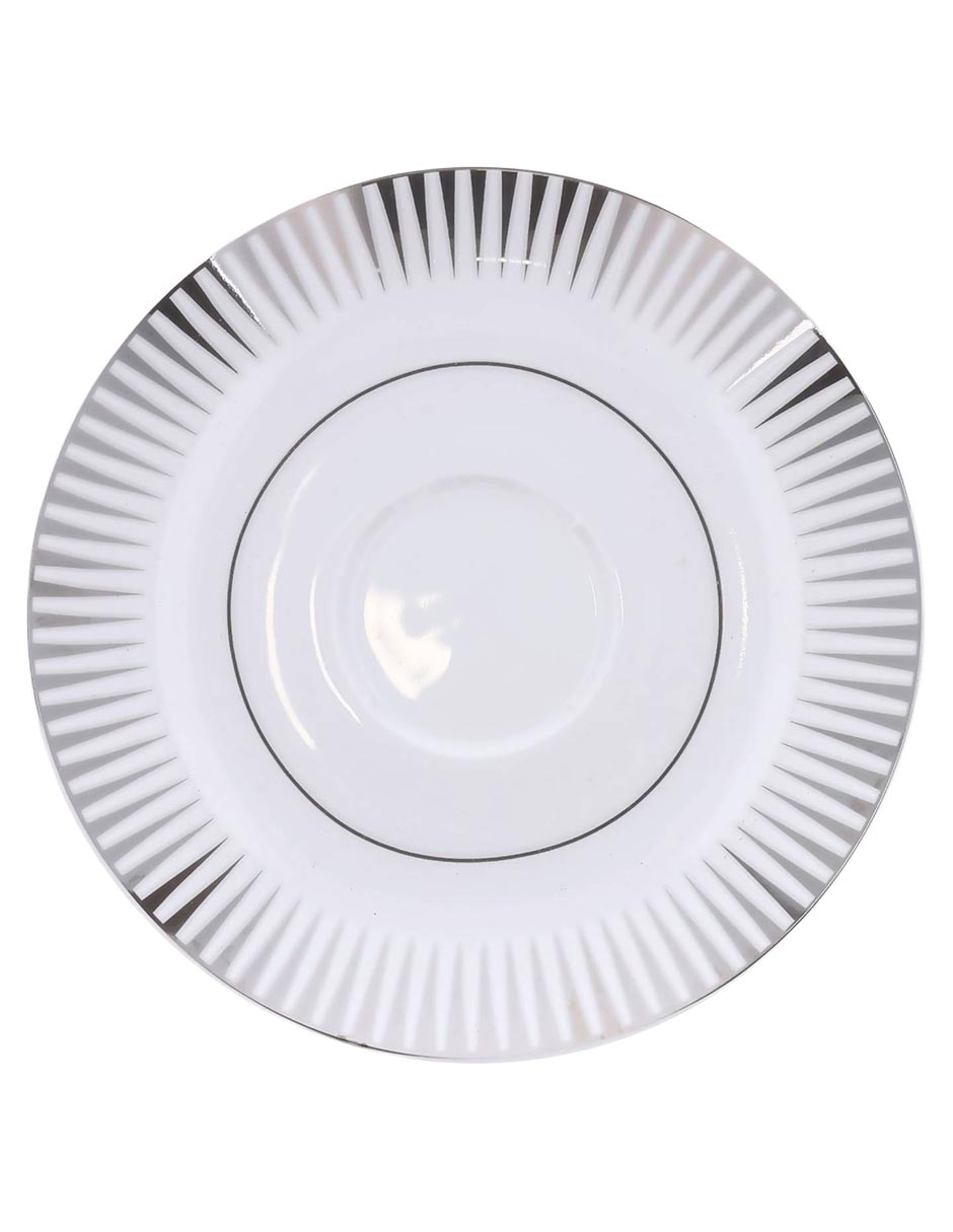 Vajilla atala lisa de porcelana para 6 personas 12
