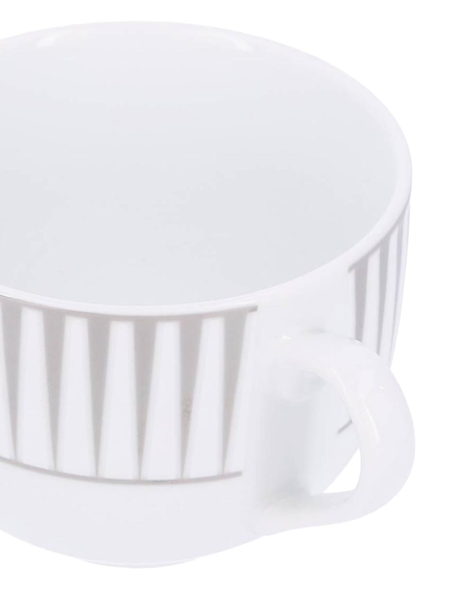 Vajilla atala lisa de porcelana para 6 personas 14