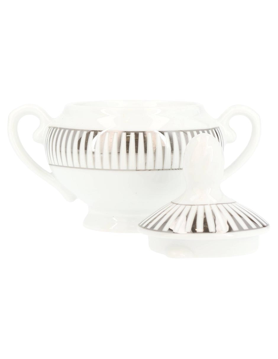 Vajilla atala lisa de porcelana para 6 personas 6