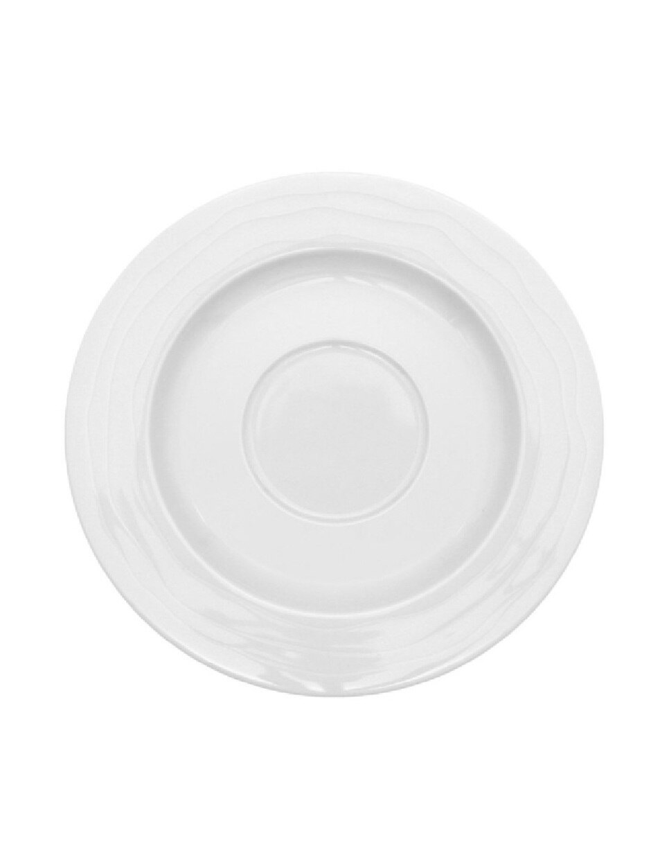 Plato para taza Onda de porcelana