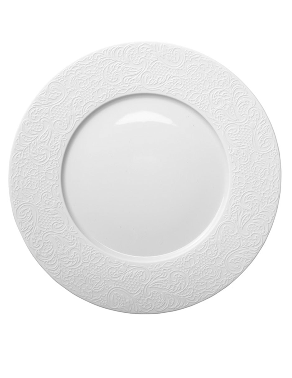 Plato base l couture de porcelana