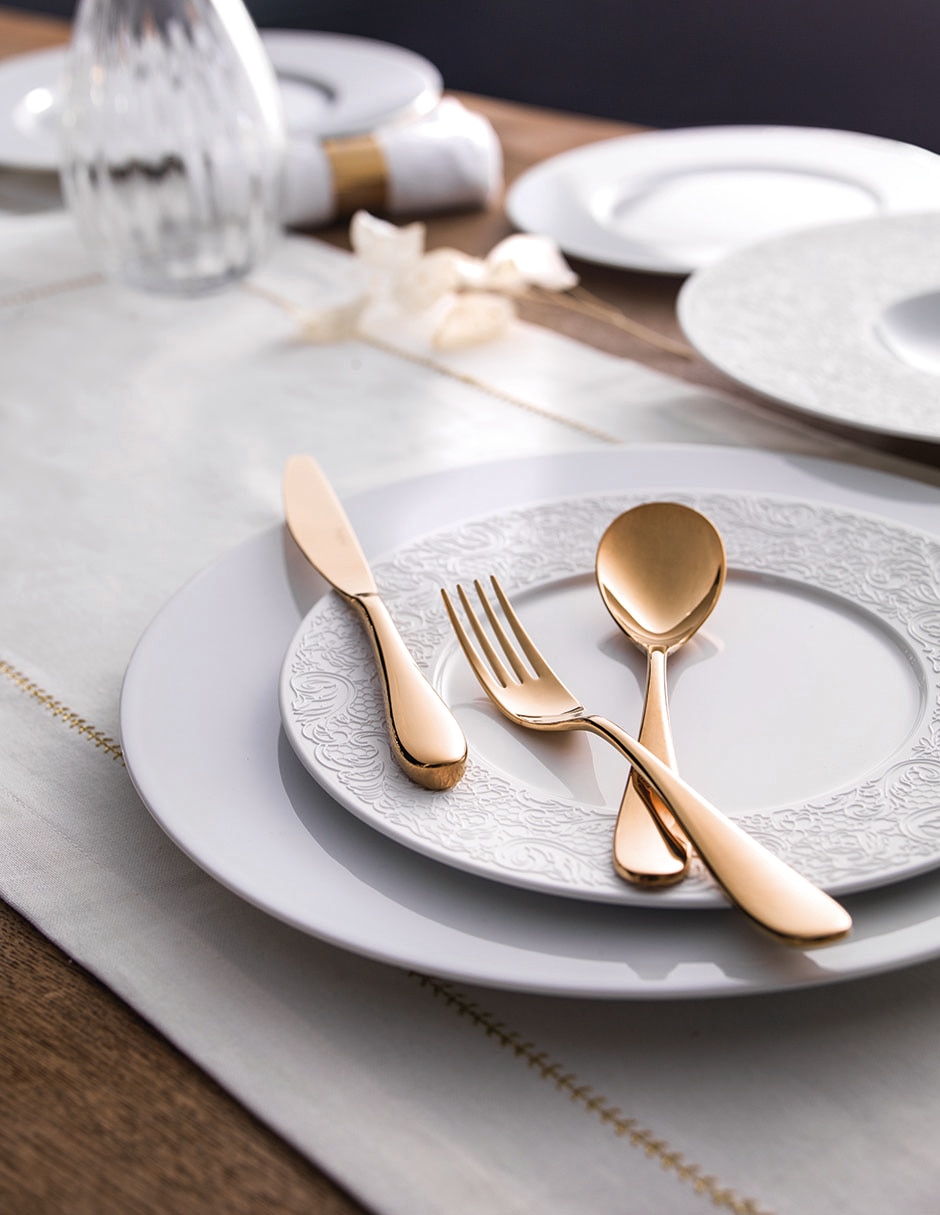Plato base l couture de porcelana 3