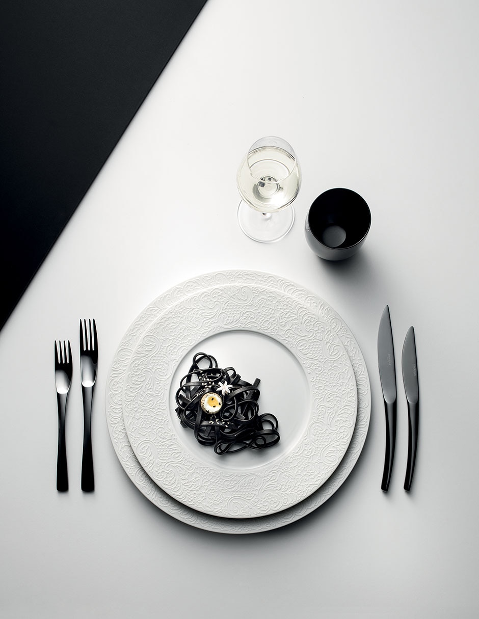 Plato base l couture de porcelana 4