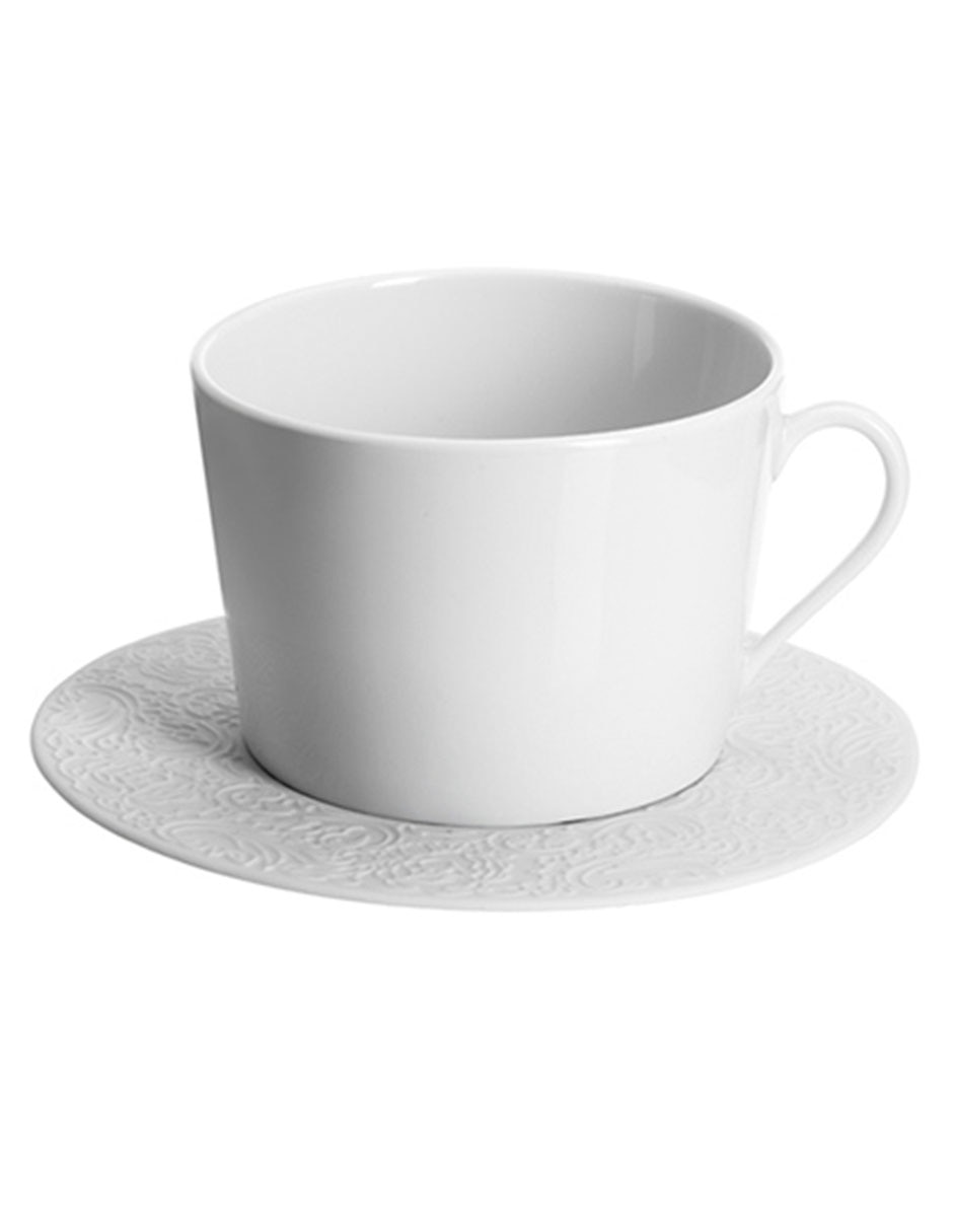 Plato para taza l couture de porcelana