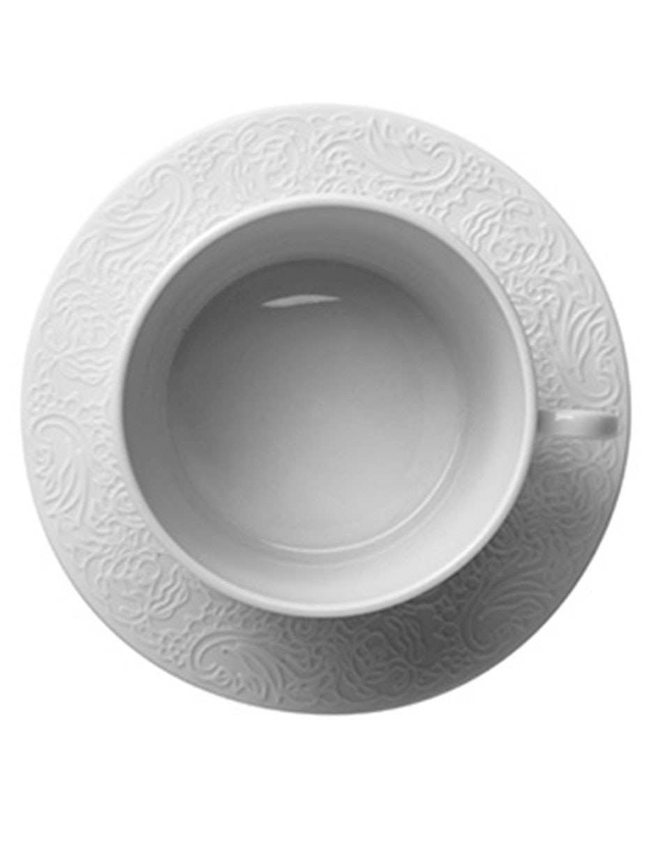 Plato para taza l couture de porcelana 2