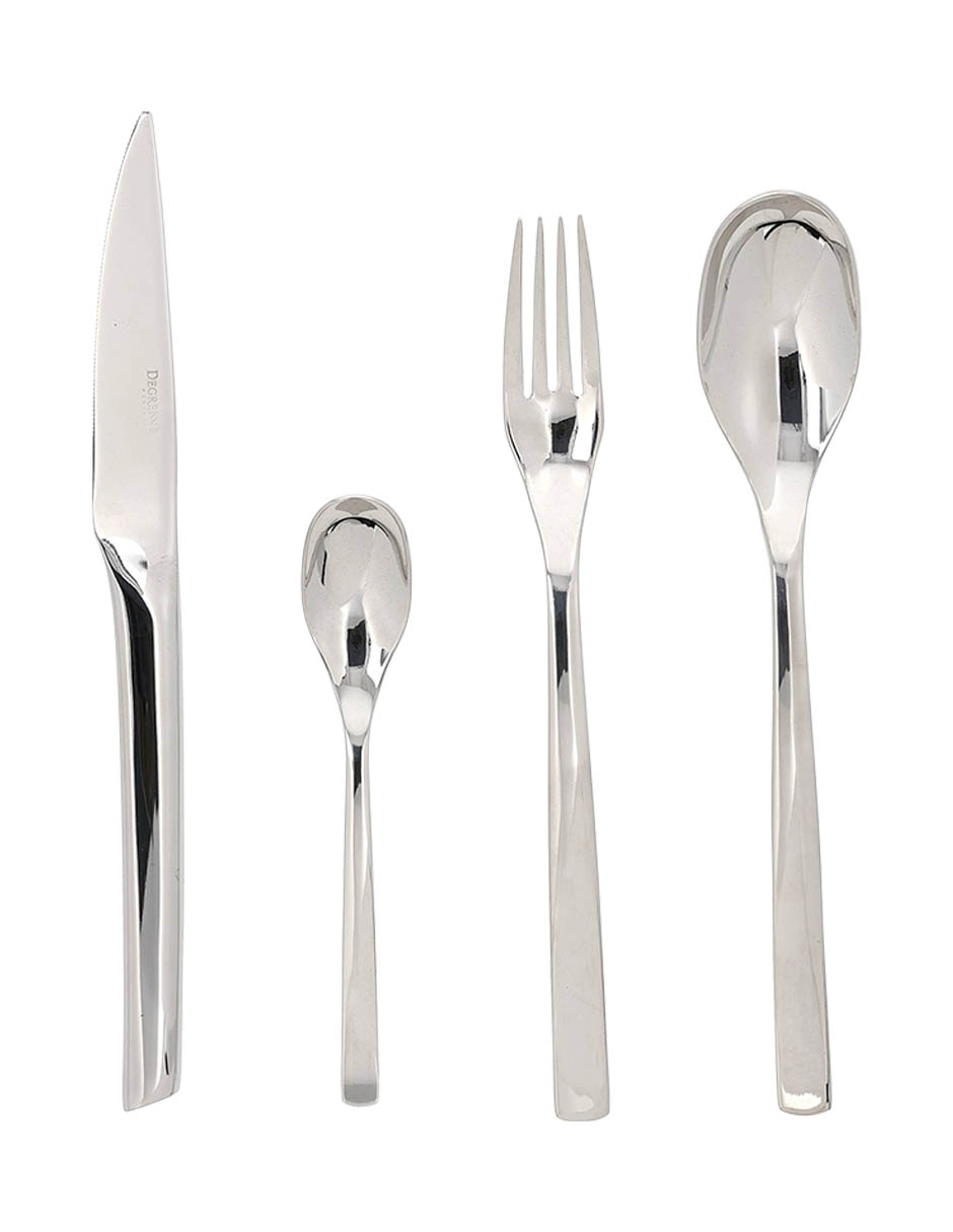 Set cubiertos mirror de acero inoxidable 24 piezas