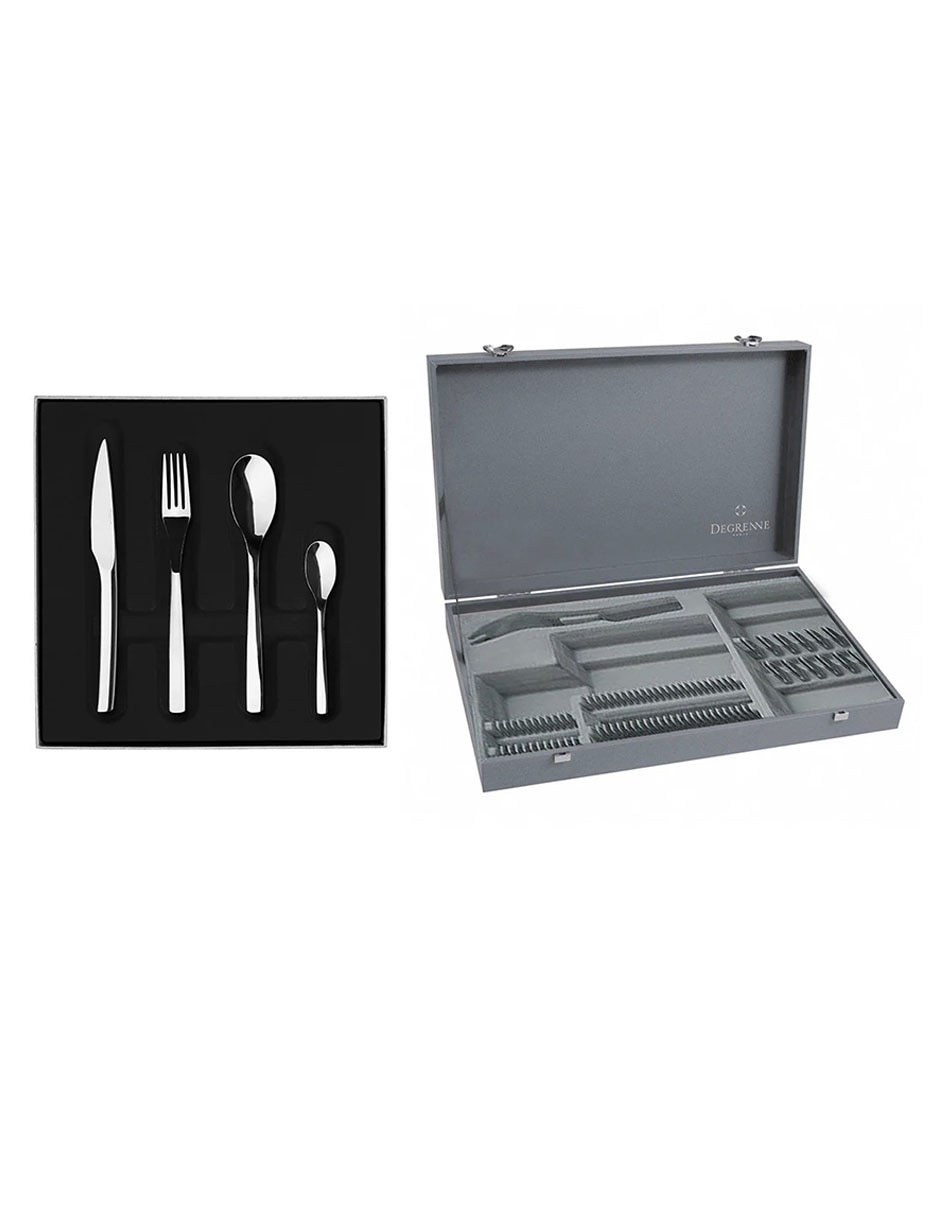 Set de cubiertos de acero inoxidable 50 piezas