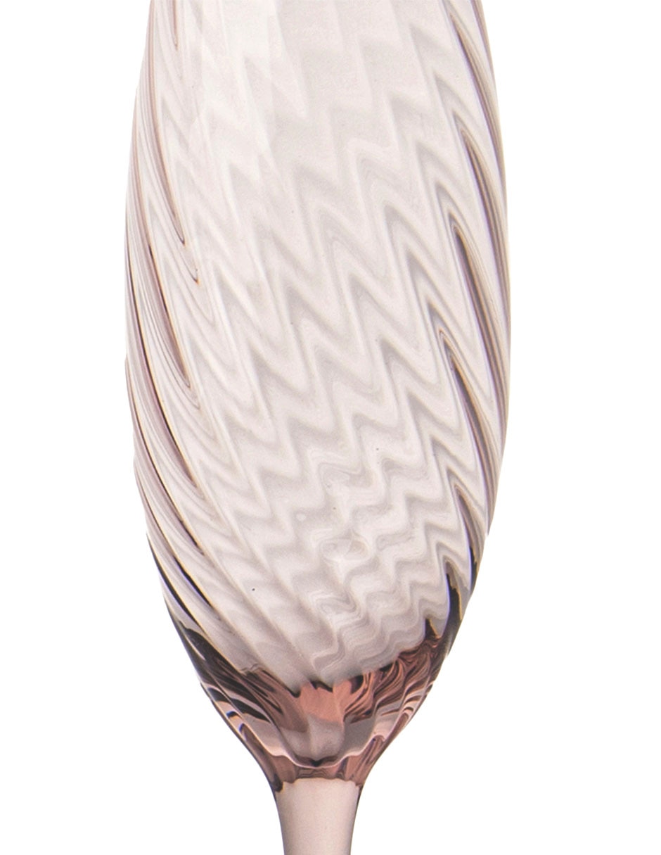Copa flauta prisma de vidrio 2