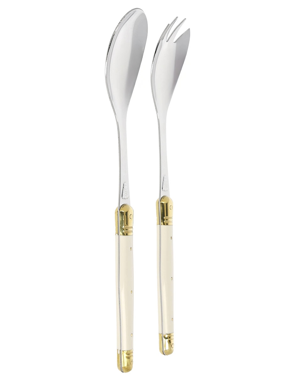 Set de cubiertos para ensalada de acero inoxidable 2 piezas