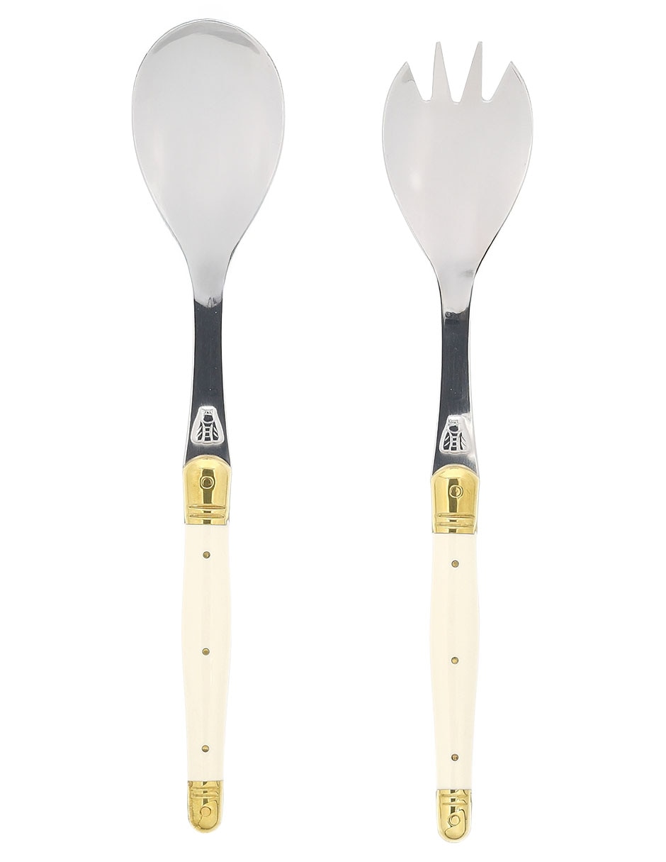 Set de cubiertos para ensalada de acero inoxidable 2 piezas