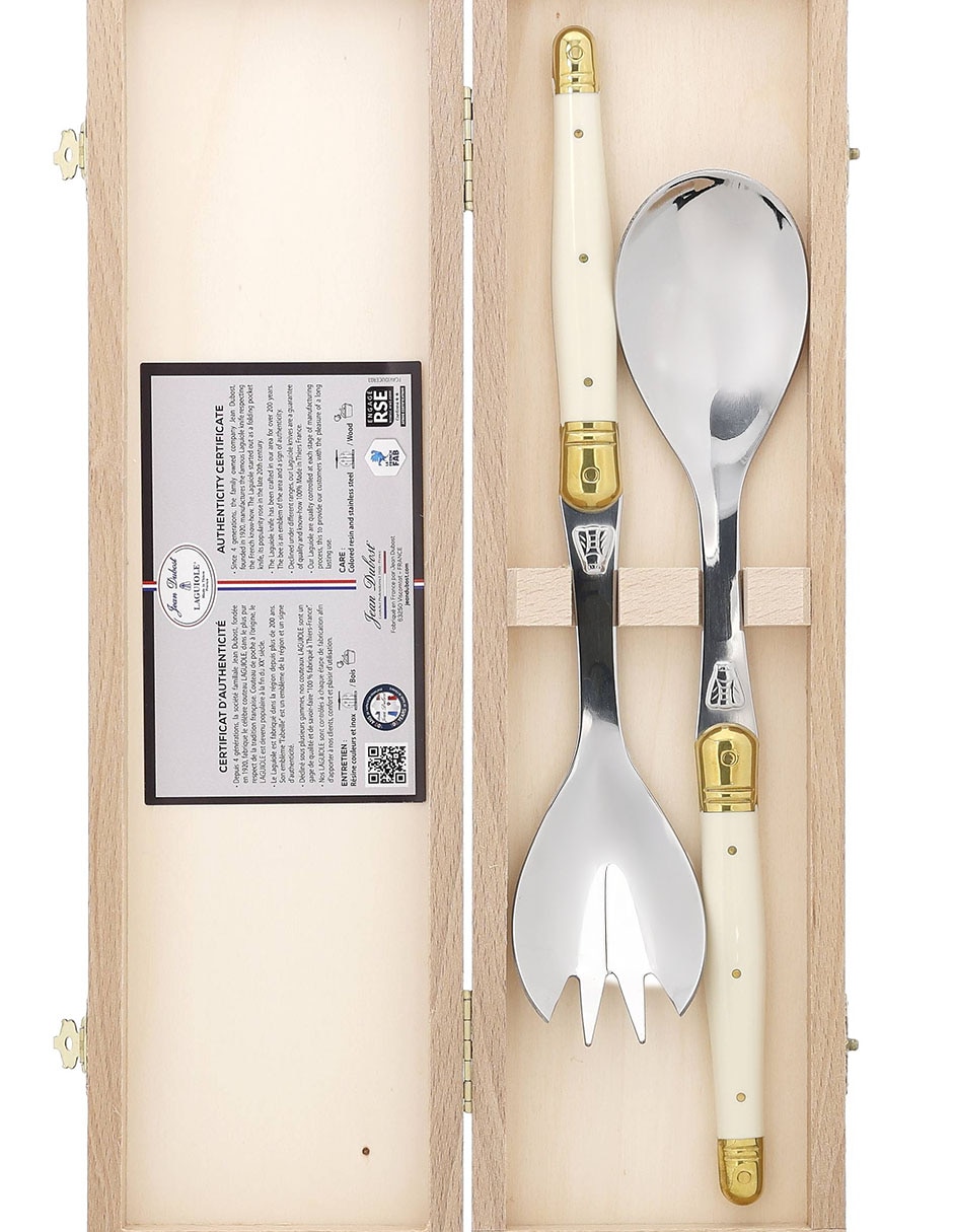 Set de cubiertos para ensalada abs de acero inoxidable 2 piezas 4